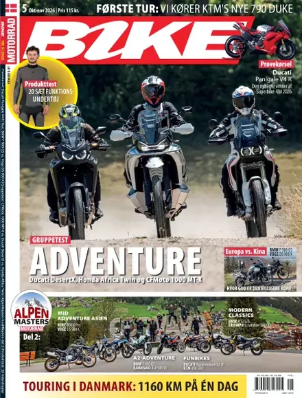 Forside af Bike powered by Motorrad Danmark