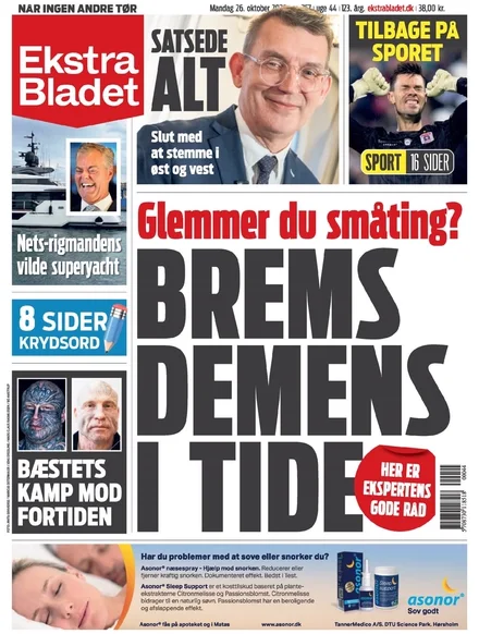 Forside af Ekstra Bladet
