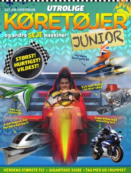 Forside af Junior: Utrolige køretøjer